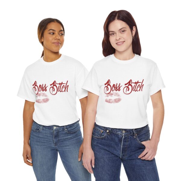 Boss Bitch T-Shirt - Slay All Day - Unisex Heavy Cotton Tee - Image 3