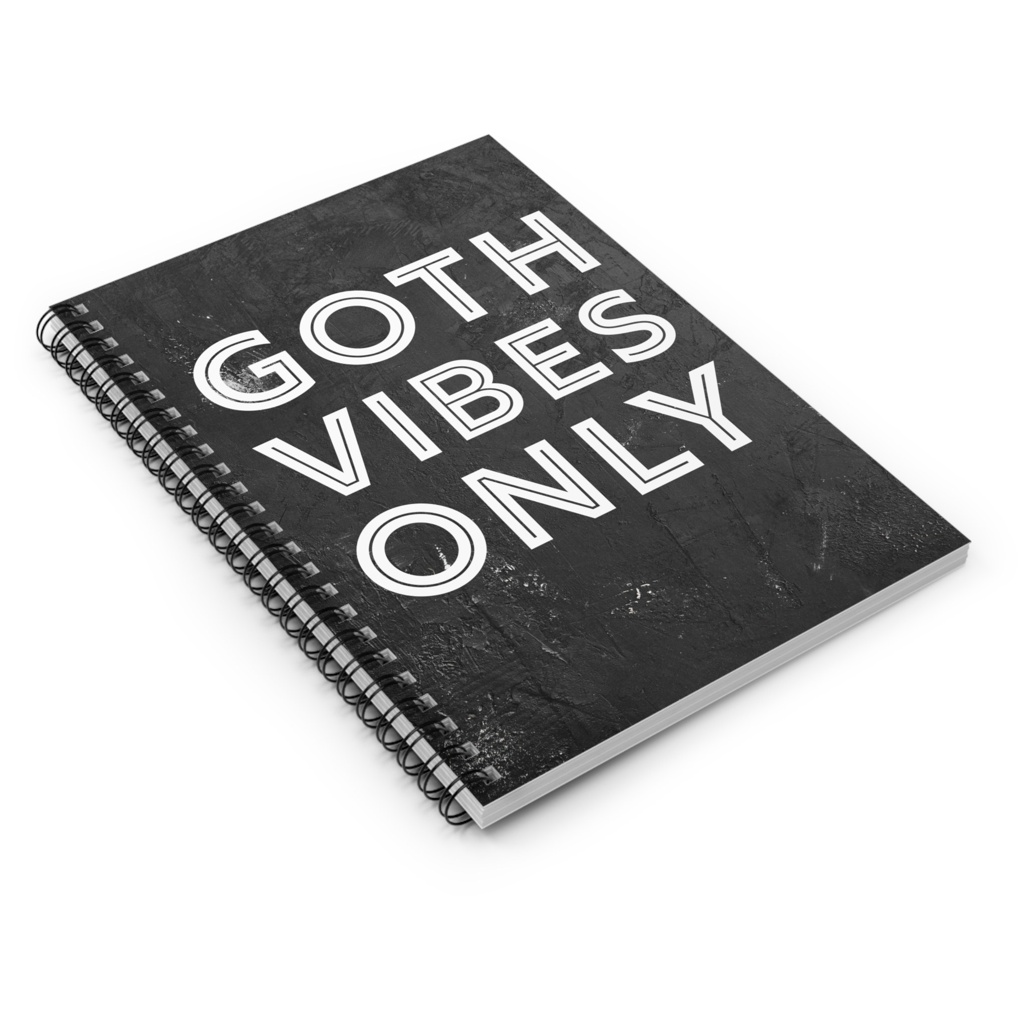 Goth Vibes Only Spiral Notebook - Image 2
